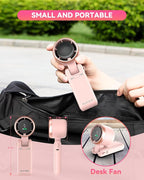 Portable Handheld Turbo Fan, 5-Speed Personal Fans, 5000mAh Rechargeable Fans - Image 4
