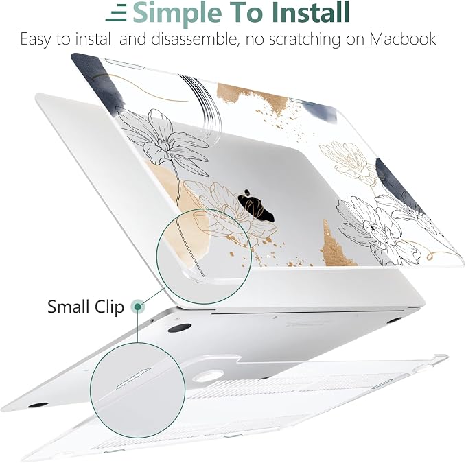 TWOLSKOO Compatible with MacBook Pro 13 inch Case 2022 2021 2020-2016 A2338 - Image 3