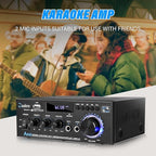 Daakro AK45 Stereo Audio Amplifier, 300W Home 2 Channel Wireless Bluetooth 5.0 - Image 7