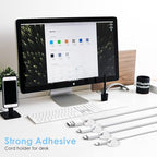 12 Pack Cable Clips, Znben Clear Cord Organizer Holder Adhesive Cord Management - Image 5