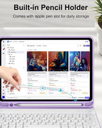 D DINGRICH Keyboard Case for iPad 10th Generation, Rechargeable Detachable - Image 5