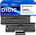 MLT-D101S Toner Cartridge Black 2-Pack High-Yield Replacement by KingKJInkToner