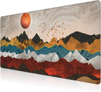 Mouse Pad, Large Colorful Precious Mountains Desk Mat, Extended Non-Slip Gaming by NIYLYNSYN