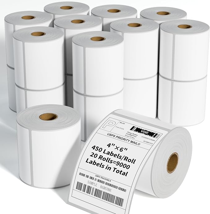FungLam 4"x6" Direct Thermal Shipping Labels by FungLam