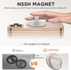 Magnetic Phone Ring Grip Holder, Silicone Finger Loop Grip, Compatible - Image 5