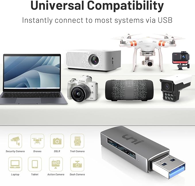 uni SD Card Reader, USB 3.0 SD Card Adapter High-Speed Micro SD Memory Card - Image 9