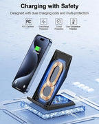 Fast Wireless Charger, NANAMI Qi Certified Wireless Charging Stand - Image 4