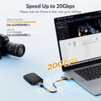 iDsonix 512GB External SSD, Portable Hard Drive USB 3.2 GEN 2x2 up to 2000MB/s - Image 2