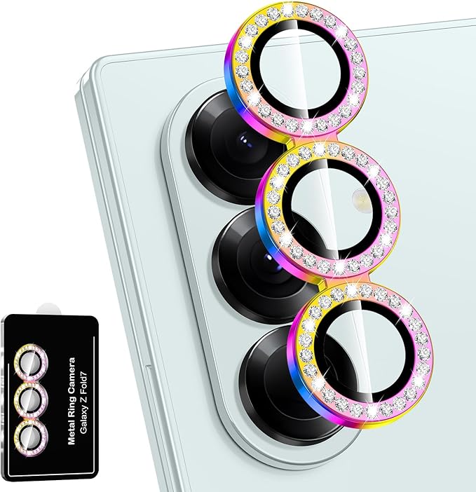 for Samsung Galaxy Z Fold 7 Camera Lens Protector, Individual Metal Ring by Btscase
