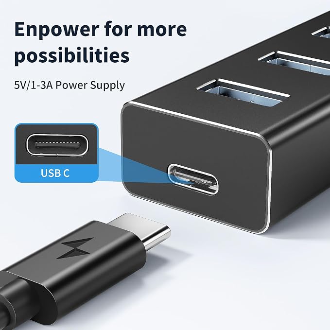atolla Aluminum 7-Port USB 3.0 Hub - Image 5