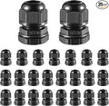 25 PCS 1/2" NPT Nylon Cable Gland Joints by RTHIEAI