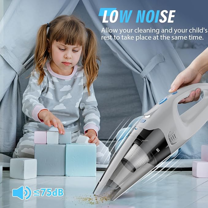Handheld Vacuum Cordless, Hand Vacuum Cordless Rechargeable - Image 6