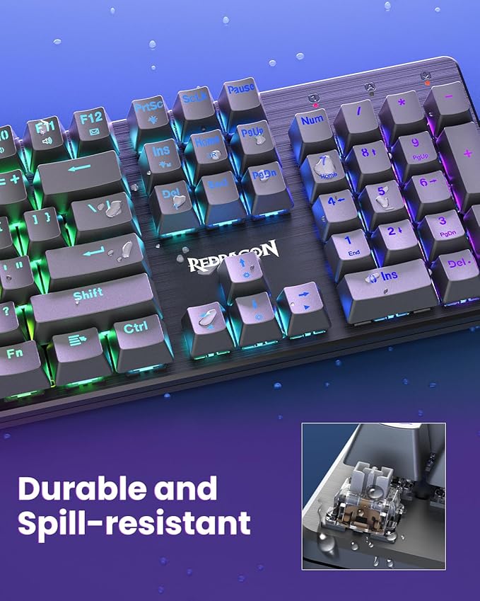 Redragon K671KS Wireless Mechanical Gaming Keyboard, Tri Mode BT/2.4G/USB-C Hot - Image 7