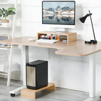 TEAMIX 2 Pack Monitor Stand Riser-20 inch, Wooden Desktop Riser - Image 6