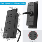 Conference Recessed Power Strip Waterproof, Table Power Outlet, Furniture Flush - Image 3