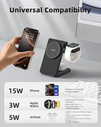 3 in 1 Charging Station for iPhone 16 15 14 13 12 Series, Wireless Charger for - Image 7