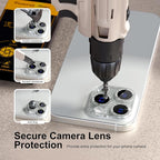 beuxece for 6 Pack iPhone 16 Pro/iPhone 16 Pro Max Camera Lens Protector 9H - Image 4