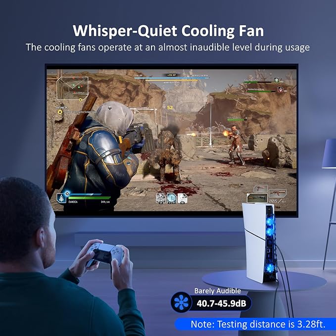 NexiGo PS5 Slim Silent Enhanced Cooling Fan - Image 7