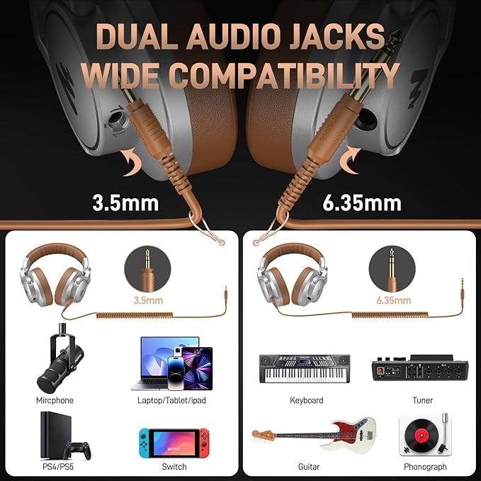 MAONO Professional Studio Monitor & Mixing DJ Headphones - Image 6