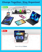 MSTJRY Charging Station for Multiple Devices : 5 Port Multi USB-A Charger - Image 3