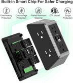 Outlet Extender Power Strip, POWRUI 6 AC Surge Protector Outlets - Image 2