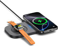 Magnetic Wireless Charging Station, 2 in 1 Travel Fast Wireless Charger by CUCICU