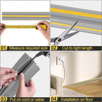 MYFAMIREA 6.5FT Floor Cord Cover Heavy Duty Cable Cover Protector 3 Channels - Image 5