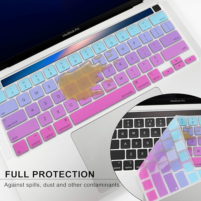 Allinside Keyboard Cover Skin for 2020 MacBook Pro 13 inch A2338 M1 A2251 A2289 - Image 4