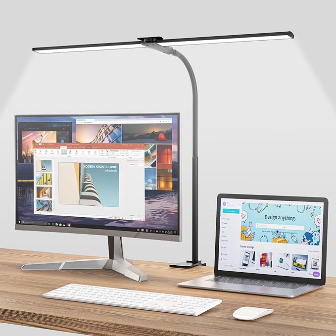 Hensam Desk Lamps for Home Office, Eye-Caring Architect LED Desk Light by Hensam