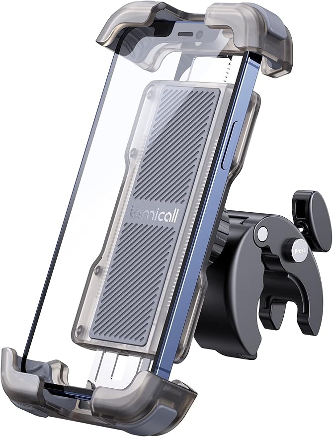 Lamicall Motorcycle Phone Mount, Bike Phone Holder by Lamicall