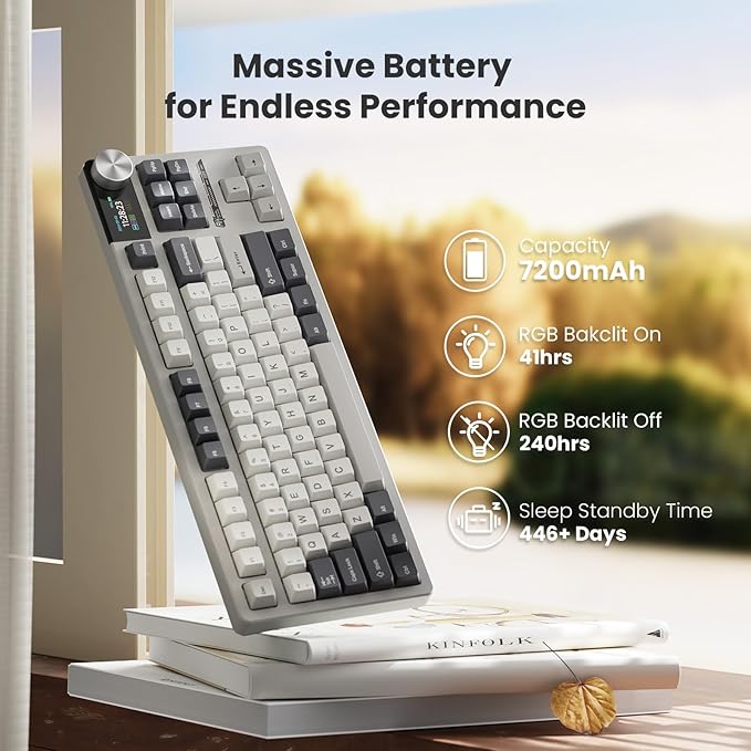 RK ROYAL KLUDGE S85 Wireless Mechanical Keyboard, TKL Keyboard - Image 5