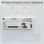 AULA F99 Wireless Mechanical Keyboard, Tri-Mode BT5.0/2.4GHz/USB-C Hot - Image 9