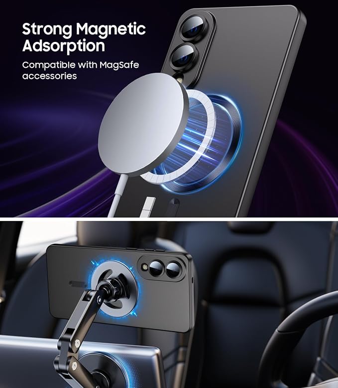 Magnetic for Samsung Galaxy S25 Edge Case Slim Soft Silicone Bumper Shockproof - Image 2