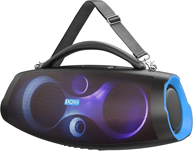 DOSS Extreme Boom Pro D200 240W Peak Outdoor Speaker, Punchy Bass, 26H Playtime by DOSS