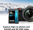 Lexar High-Performance 800x 32GB SDHC UHS-I Memory Cards, Full-HD & 4K Video - Image 3