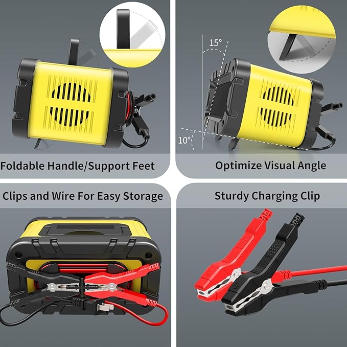 E-FAST 20A Smart Car Battery Charger, 12V 24V Maintainer & Desulfator - Image 9