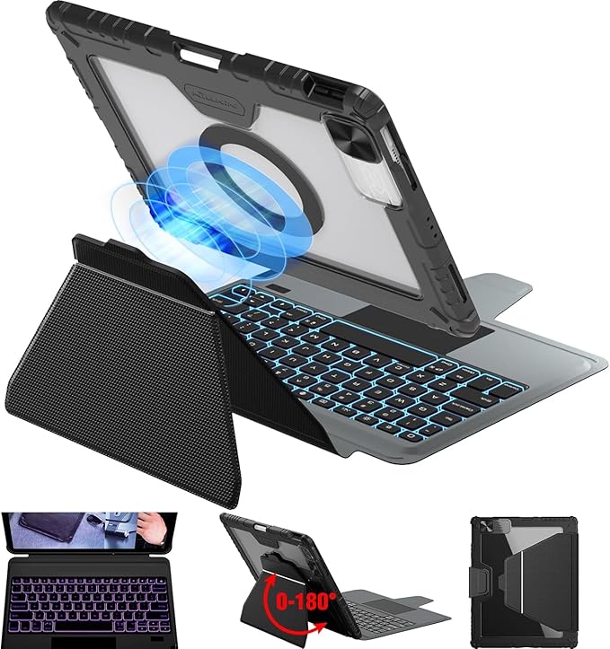Nillkin for iPad Pro 13 Inch Magic Keyboard Case, iPad Pro 13 Keyboard Case by Nillkin