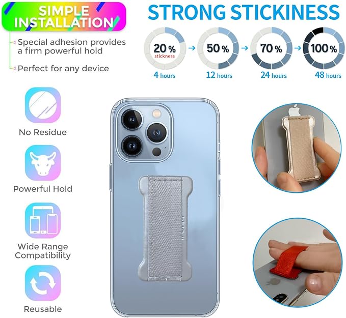 Universal Phone Grip for Smartphones& Mini Tablets - Image 2