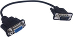 CERRXIAN 1ft VGA SVGA 15 Pin HD15 Male to Female Adapter Video Monitor by CERRXIAN