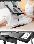 SAIJI Height & Angle Adjustable Laptop Stand - Image 4