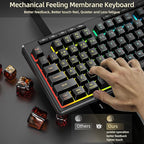 Redragon K517 Pro Wireless Gaming Keyboard, RGB Backlit, Tri-Mode - Image 2