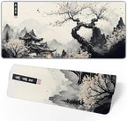 Japanese Mouse Pad, Large Japanese Desk Mat, XL Anime Gaming Keyboard Mat by Brecoy