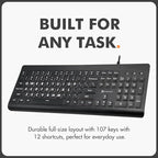 X9 Large Print Backlit Computer Keyboard - Image 6