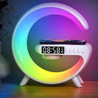 Mini LED Table Lamp with 4-in-1 Wireless Charger, Night Light, Sunrise Alarm by XCDIFA