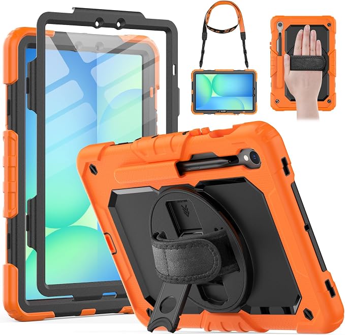 HXCASEAC Case for Galaxy Tab S10 FE / S9 FE 5G 10.9 inch, Shockproof Design by HXCASEAC