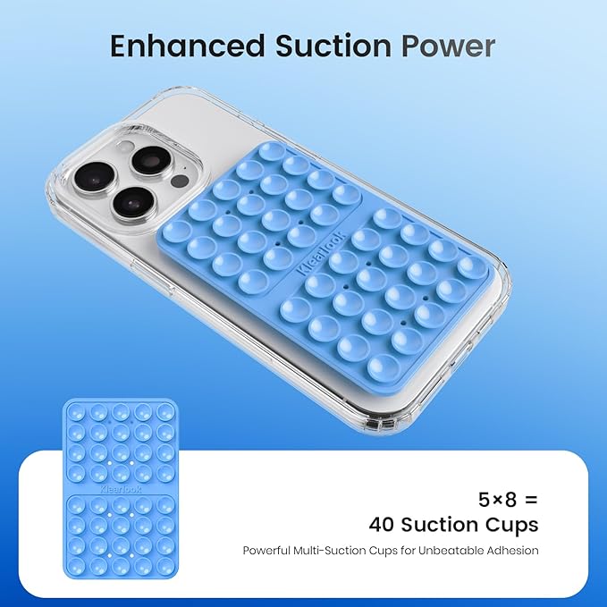 Klearlook Silicone Suction Cup Phone Case Mount Double Sided, Silicon Sticky - Image 3