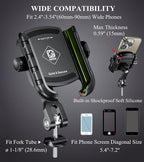 BRCOVAN Bike Fork Stem Phone Mount Holder Adjustable Bicycle Headset Top Cap - Image 6
