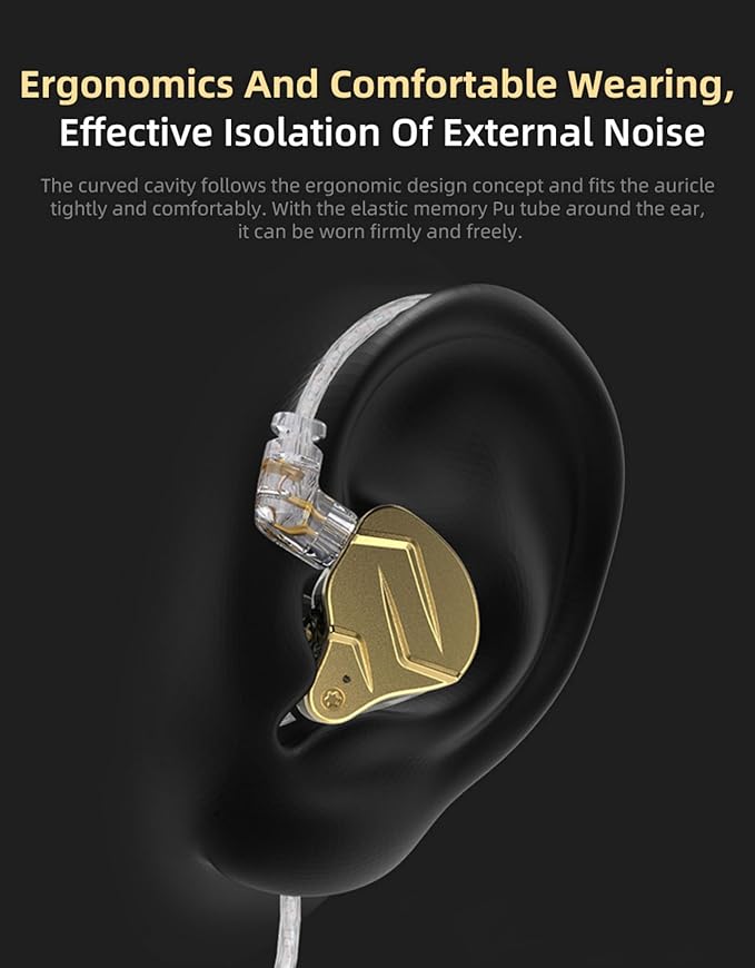 KZ ZSN PRO X in Ear Monitor Headphones Gaming Earbuds, High Fidelity Wired - Image 6