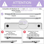 B BELK Compatible with MacBook Air 13 inch Case 2025 2024 2023 2022 M4 M3 M2 - Image 2