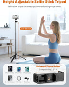 JOILCAN Tripod for iPhone & Camera, Extendable Portable Phone Tripod Stand for - Image 5